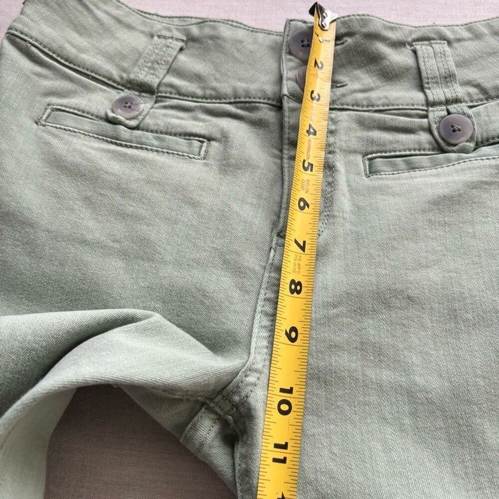 Anthropologie Pilcro & the Letterpress High Rise Flare Jeans Green 28 - Picture 10 of 12